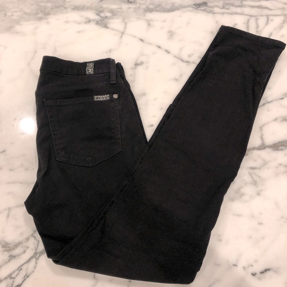 7 for all Mankind Black Jeans